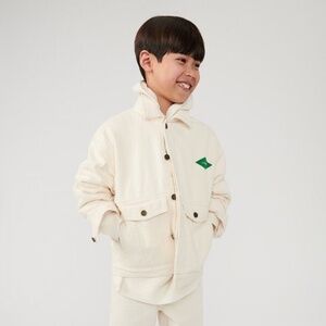 American Vintage Kids Spywood Jacket Size 13 in Ecru NWT